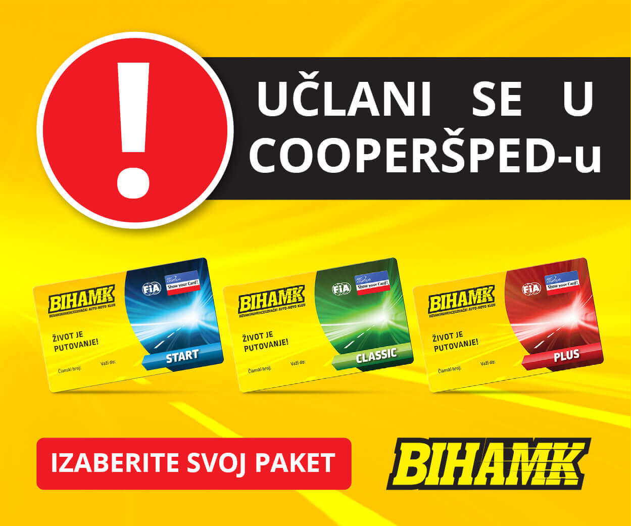 If you are a driver, membership in BiH AMK is the best co-driver!